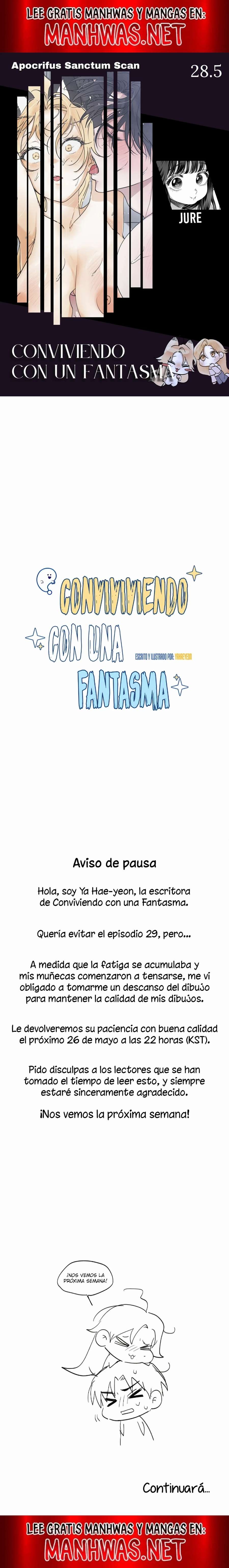 Conviviendo con una fantasma Capítulo 28.5 - Página 1