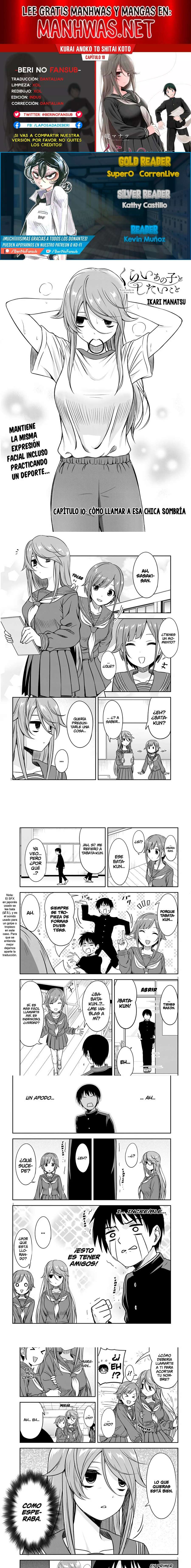 Kurai Anoko to Shitai koto Capítulo 10 - Página 1