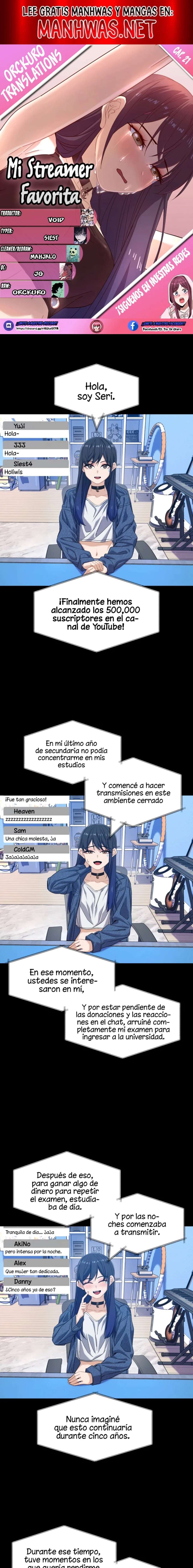 Mi Streamer Favorita Capítulo 21 - Página 1
