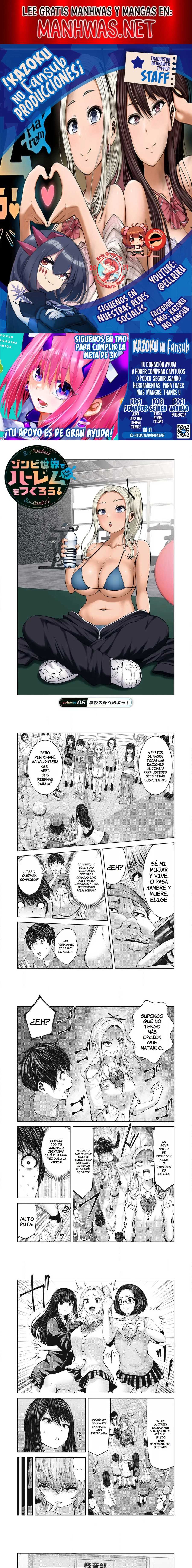 ZOMBIE SEKAI DE HAREM WO TSUKUROU Capítulo 6.1 - Página 1