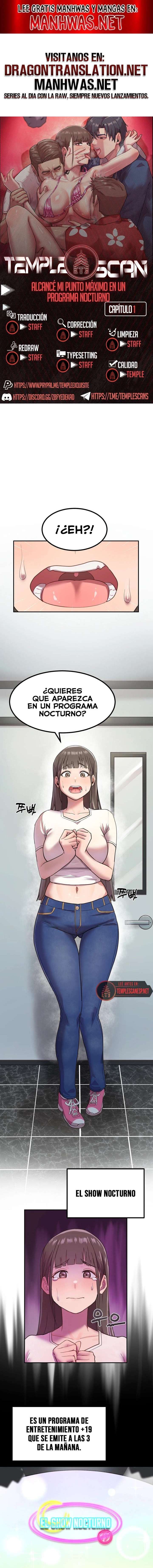 Alcancé Mi Punto Máximo En Un Programa Nocturno Capítulo 1 - Página 1