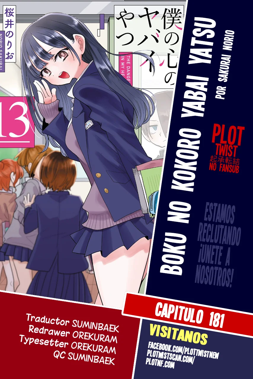 Boku no Kokoro no Yabai Yatsu Capítulo 181 - Página 1