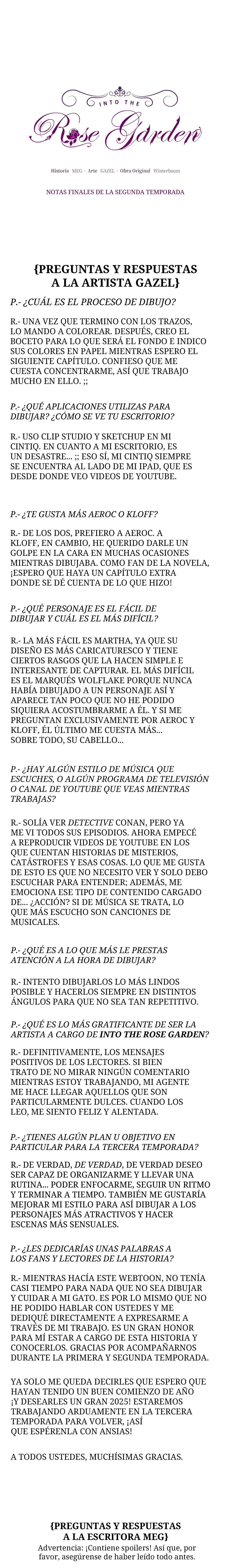 Jardín de Rosas Capítulo 58 - Página 1
